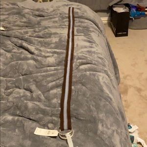 Brown and Blue leather belt